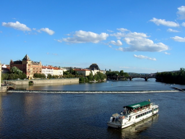 Zdjęcie z Czech - Wełtawa z mostu Karola