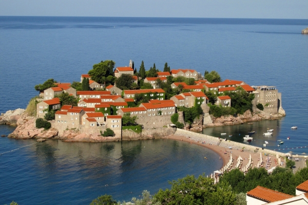 Zdjęcie z Czarnogóry - wyspa-hotel Sveti Stefan