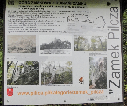 Zdjęcie z Polski - Następny na naszej trasie jest zamek Pilcza w Smoleniu