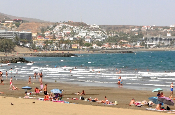 Zdjęcie z Hiszpanii - Plaża w Playa del Ingles.