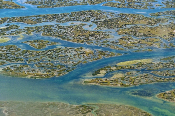 Zdjęcie z Portugalii - Ci co lądują w Faro mają widok nie lada gratka: tutaj Park Narodowy Ria Formosa- naturalne morskie 