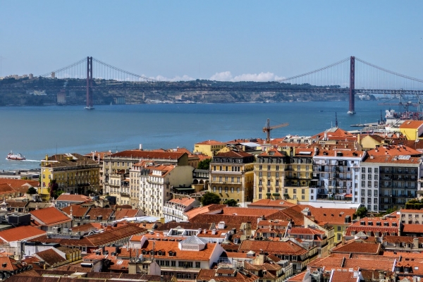 Zdjęcie z Portugalii - z widokiem na Tag i most 25 Kwietnia