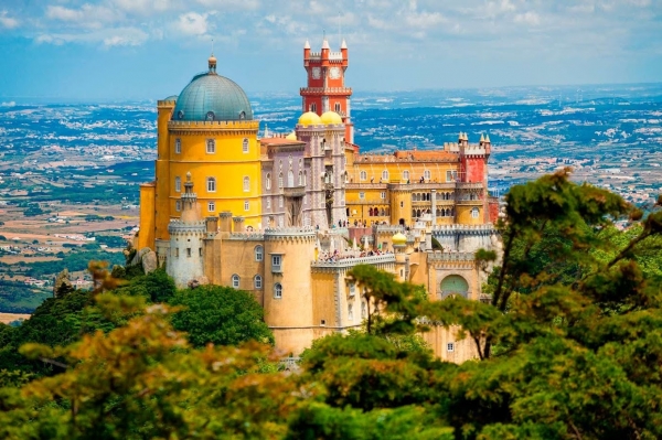 Zdjęcie z Portugalii - no i najsłynniejszy pałac w Sintrze - Palacio de Pena