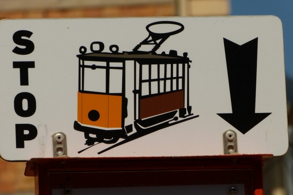 Zdjęcie z Hiszpanii - i czekamy na "nasz" tramwaj