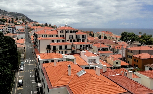 Zdjęcie z Portugalii - Nad dachami Funchal