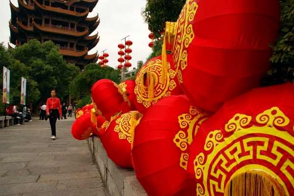 Zdjęcie z Chińskiej Republiki Ludowej - Wieża Żurawia- Wuhan