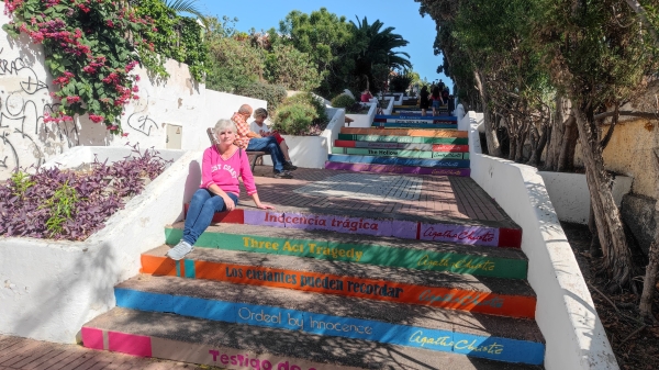 Zdjęcie z Hiszpanii - Puerto de La Cruz- schody Agathy Christie