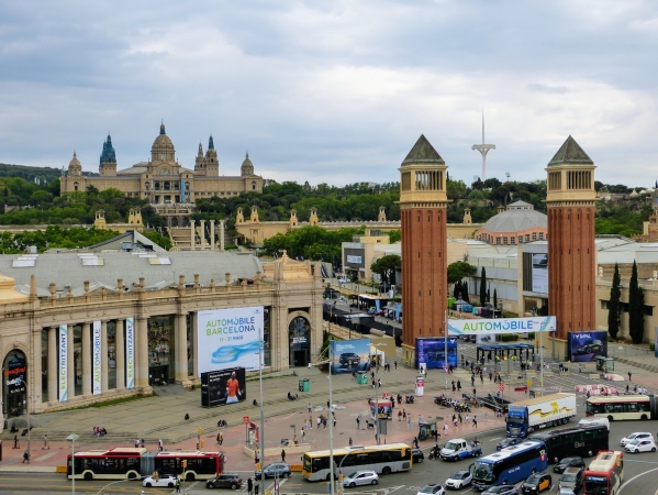 Zdjęcie z Hiszpanii - Placa d Espanya powstał w 1929 r na Wystawę Światową jako takie "wrota" do centrum wystawienniczego 