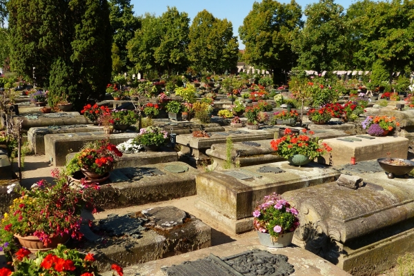 Zdjęcie z Niemiec - Historia powstania tego cmentarza jest bardzo ciekawa; dał mu początek dom dla chorych