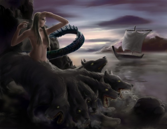 Zdjęcie z Włoch - Dwie "piękne dziewczyny? ?, jedna znana bardziej , druga nieco mniej..., to Scylla i Charybda