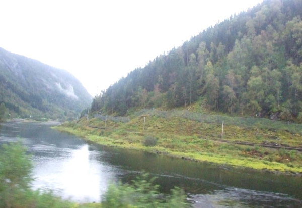 Zdjęcie z Norwegii - z okna autokaru