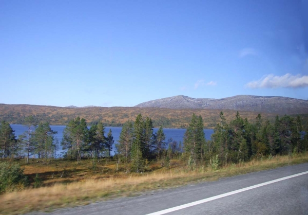 Zdjęcie z Norwegii - z okna autokaru
