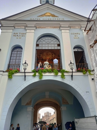 Zdjęcie z Litwy - a tutaj juz właściwa Ostra Brama z widocznym obrazem