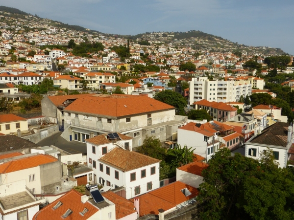 Zdjęcie z Portugalii - nad dachami Funchal...