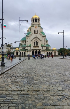 Zdjęcie z Bułgarii - w Sofii deszcz nieco się uspokoił; padała jeszcze jakaś mżawka, ale to już nie ta woda co lała się