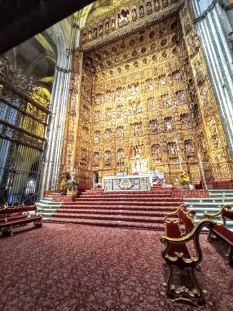 Zdjęcie z Hiszpanii - Capilla Mayor -(ołtarzowa nastawa) uznana największy i najbogatszy tego typu ołtarz na świecie