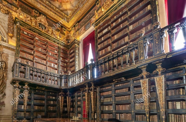 Zdjęcie z Portugalii - Bibliotece Joanina jest całkowity, absolutny zakaz robienia zdjęć, więc 