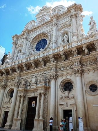 Zdjęcie z Włoch - najwspanialszy przykład barocco leccese - Basilica di Santa Croce czyli Bazylika Świętego Krzyża.