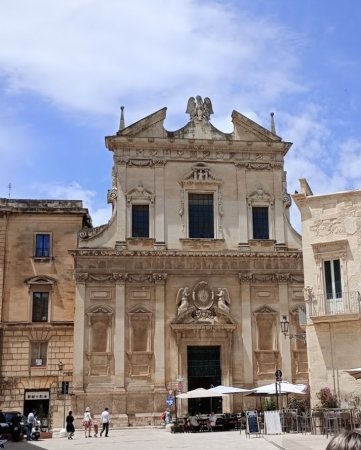 Zdjęcie z Włoch - kolejny (to juz czwarty odwiedzony w Lecce) piękny kościół; Kościół Ges? lub Madonna del Buon 