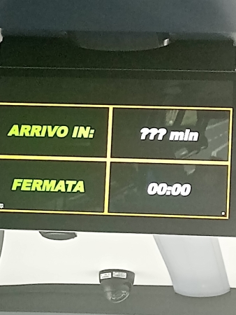 Zdjęcie z Włoch - wsiadamy do autobusu i ot Włochy:) na wyświetlaczu obok kierowcy mamy: 