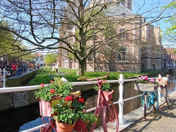 Zdjęcie z Holandii - nad kanałami Delft...