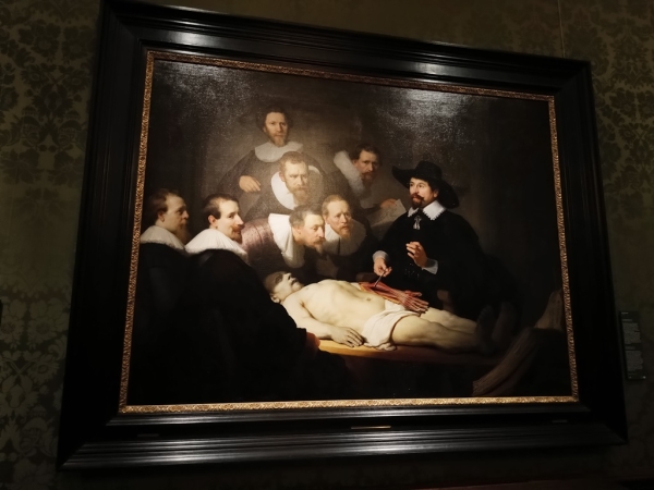 Zdjęcie z Holandii - słynna "Lekcja Anatomii dr. Tulpy", Rembrandta  z 1662 r