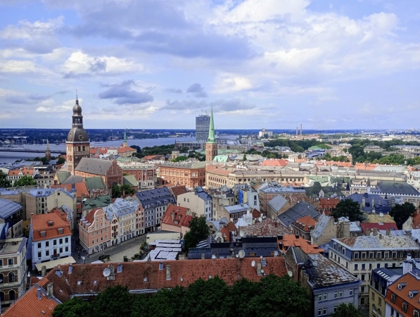 Zdjęcie z Łotwy - panorama Rygi...