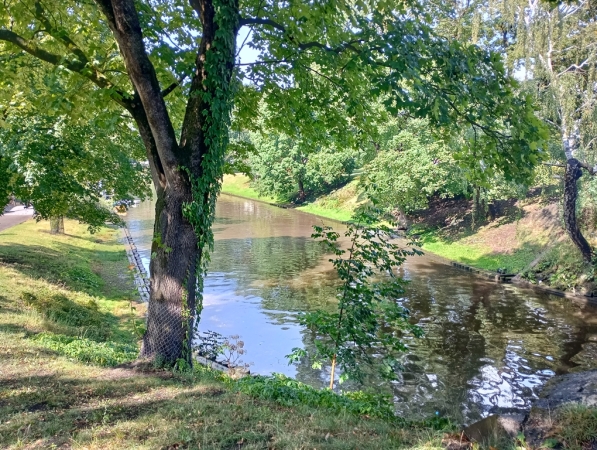 Zdjęcie z Łotwy - w Rydze nie brakuje terenów zielonych; tutaj Park Vermanes
