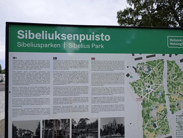 Zdjęcie z Finlandii - pierwsze kroki- kierujemy do Parku Sibeliusa 