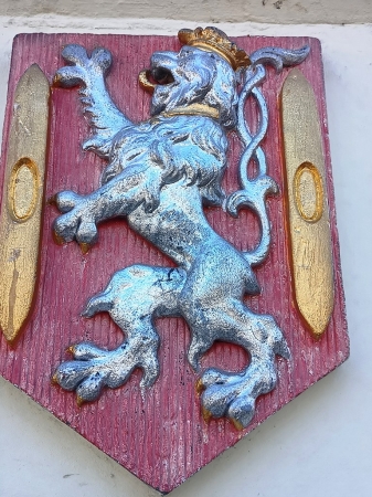 Zdjęcie z Belgii - Herb Belgii przedstawia złotego, wspiętego na łapach - lwa 