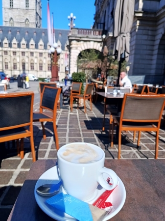 Zdjęcie z Belgii - Gandawa i obowiązkowa przerwa na kawusię:)