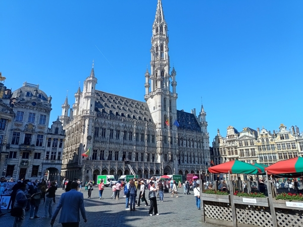 Zdjęcie z Belgii - brukselski Ratusz przy Grote-Markt - ikona Brukseli