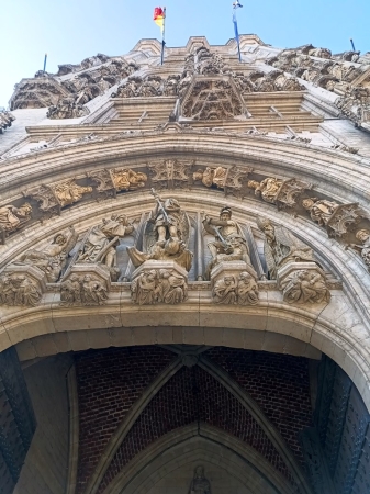 Zdjęcie z Belgii - detale ratusza 