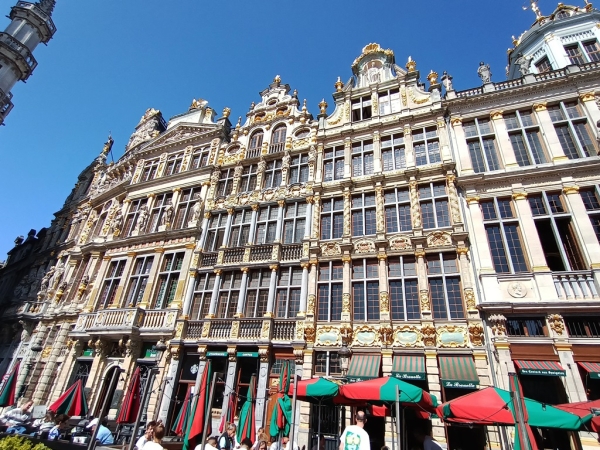 Zdjęcie z Belgii - Bruksela,; a na tym rynku kamienice takie, że szczęka opada... :)