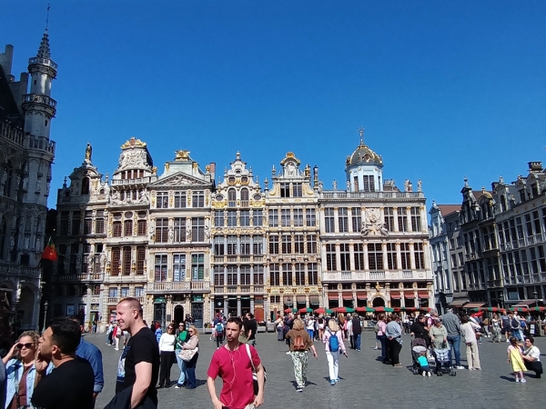 Zdjęcie z Belgii - Bruksela; na rynku Grote-Markt