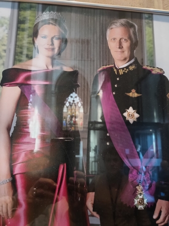 Zdjęcie z Belgii - Krół Belgów- Filip I z małżonką, królową Matyldą (polskiego pochodzenia)