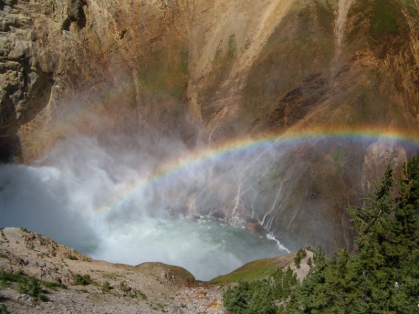 Zdjęcie ze Stanów Zjednoczonych - Upper Falls -Yellowstone
