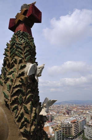 Zdjęcie z Hiszpanii - iglica Sagrada Familia