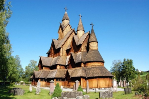 Zdjęcie z Norwegii - Heddal Stavkirke