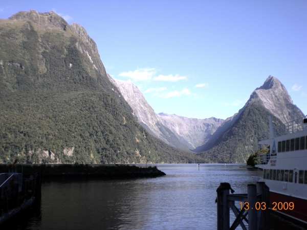 Zdjęcie z Nowej Zelandii - Przystan w Milford Sound