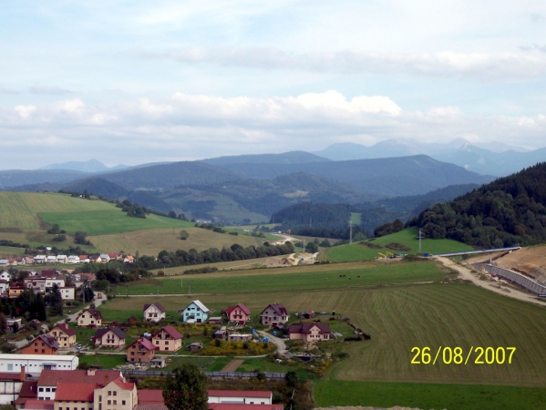 Zdjęcie ze Słowacji - Widok na Tatry