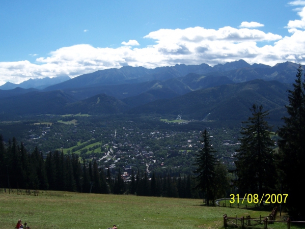 Zdjęcie z Polski - Widok na Zakopane i Tatry