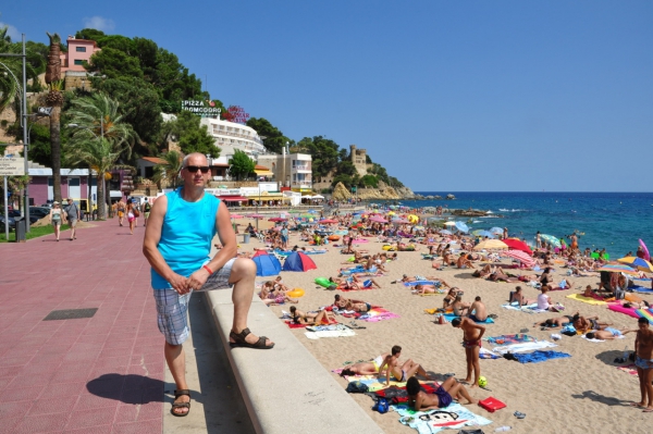 Zdjęcie z Hiszpanii - plaża w centrum miasta