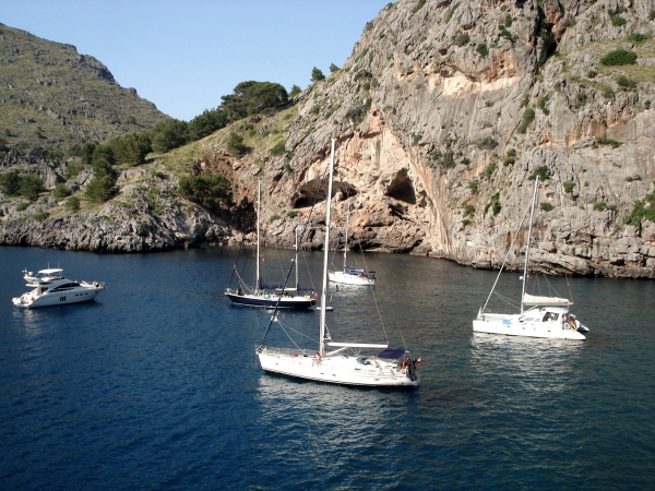 Zdjęcie z Hiszpanii - W zatoce Sa Calobra.
