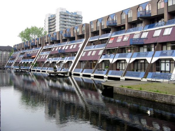 Zdjęcie z Holandii - Rotterdamskie bloki.