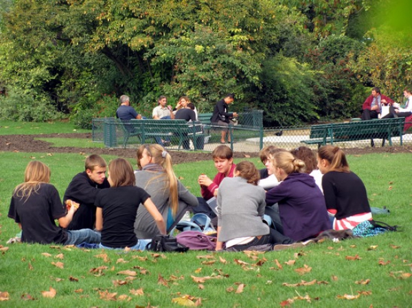 Zdjęcie z Francji - Park pod Wieżą Eiffela.