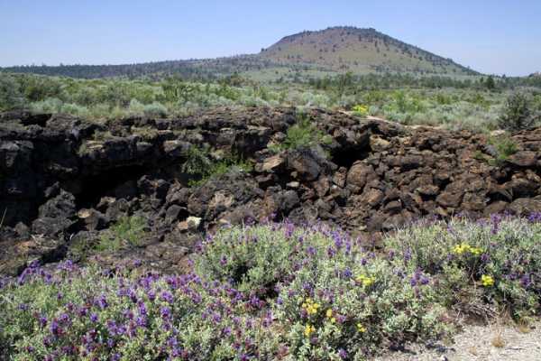 Zdjęcie ze Stanów Zjednoczonych - Krajobraz Lava Beds.