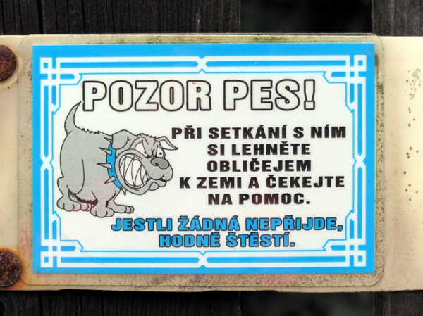 Zdjęcie z Czech - Karb - na płocie.