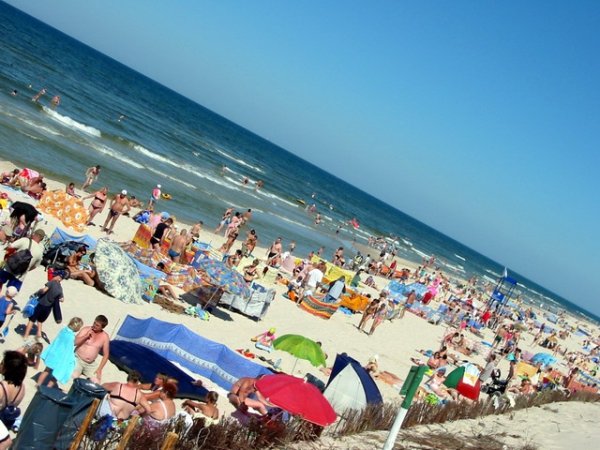 Zdjęcie z Polski - Plaża w Białogórze.