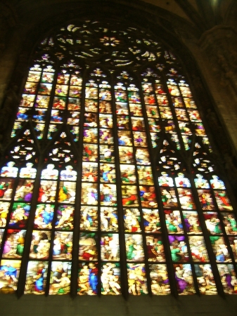 Zdjęcie z Włoch - witraże w Duomo